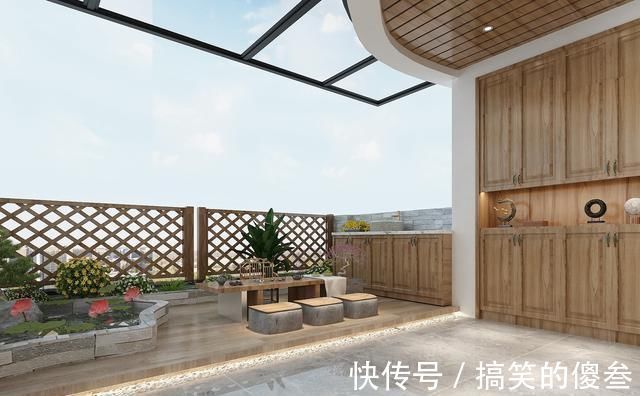 主卧室|130平米新中式风,听了老公的话,餐厅酒柜这样设计,美观又实用