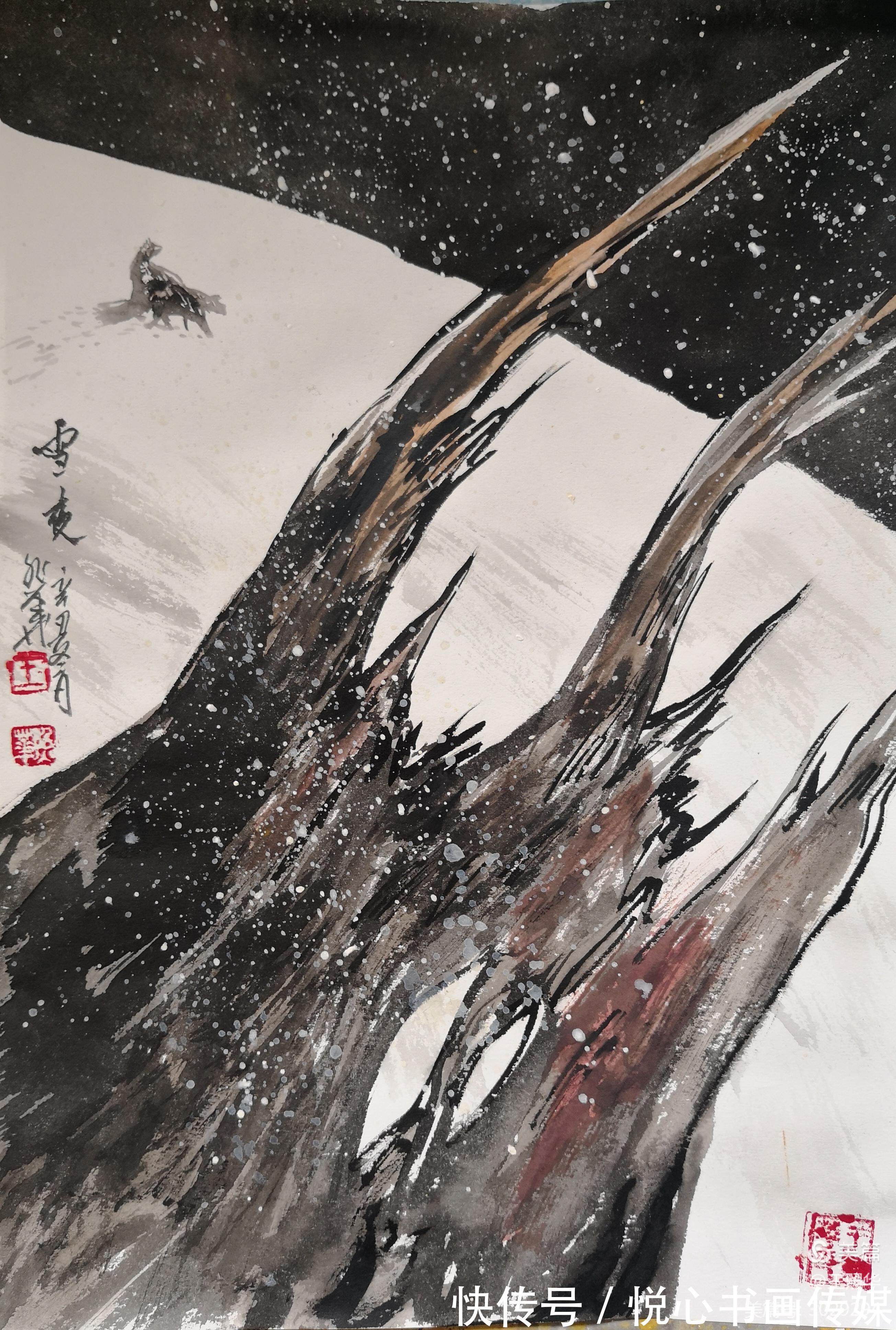 胡杨林$作品突破前人窠臼,当代著名画家王照华虎年新篇《胡杨礼赞》