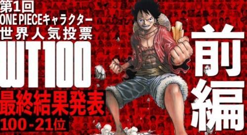 日本国民漫画 海贼王 全球人气投票揭晓100 21名 全网搜