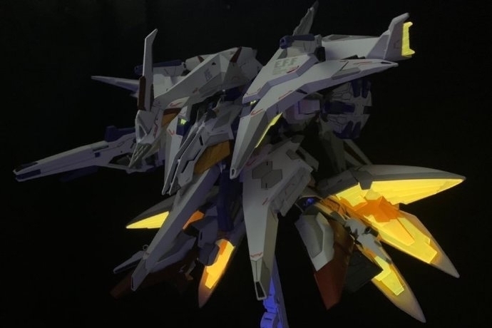 高达|黄色飞行光效还原,大白鹅佩涅罗佩高达模型