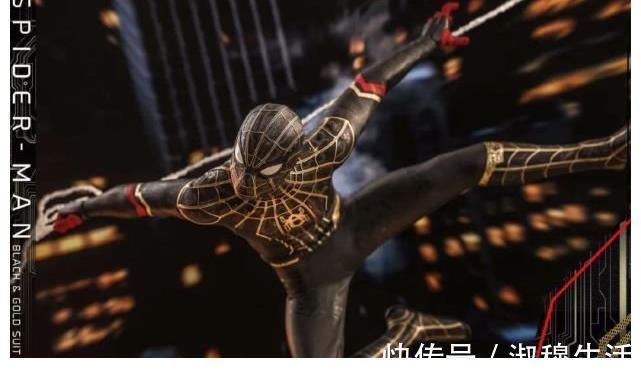 斯塔克|蜘蛛侠会魔法了?《蜘蛛侠:英雄无归》黑金战衣曝光