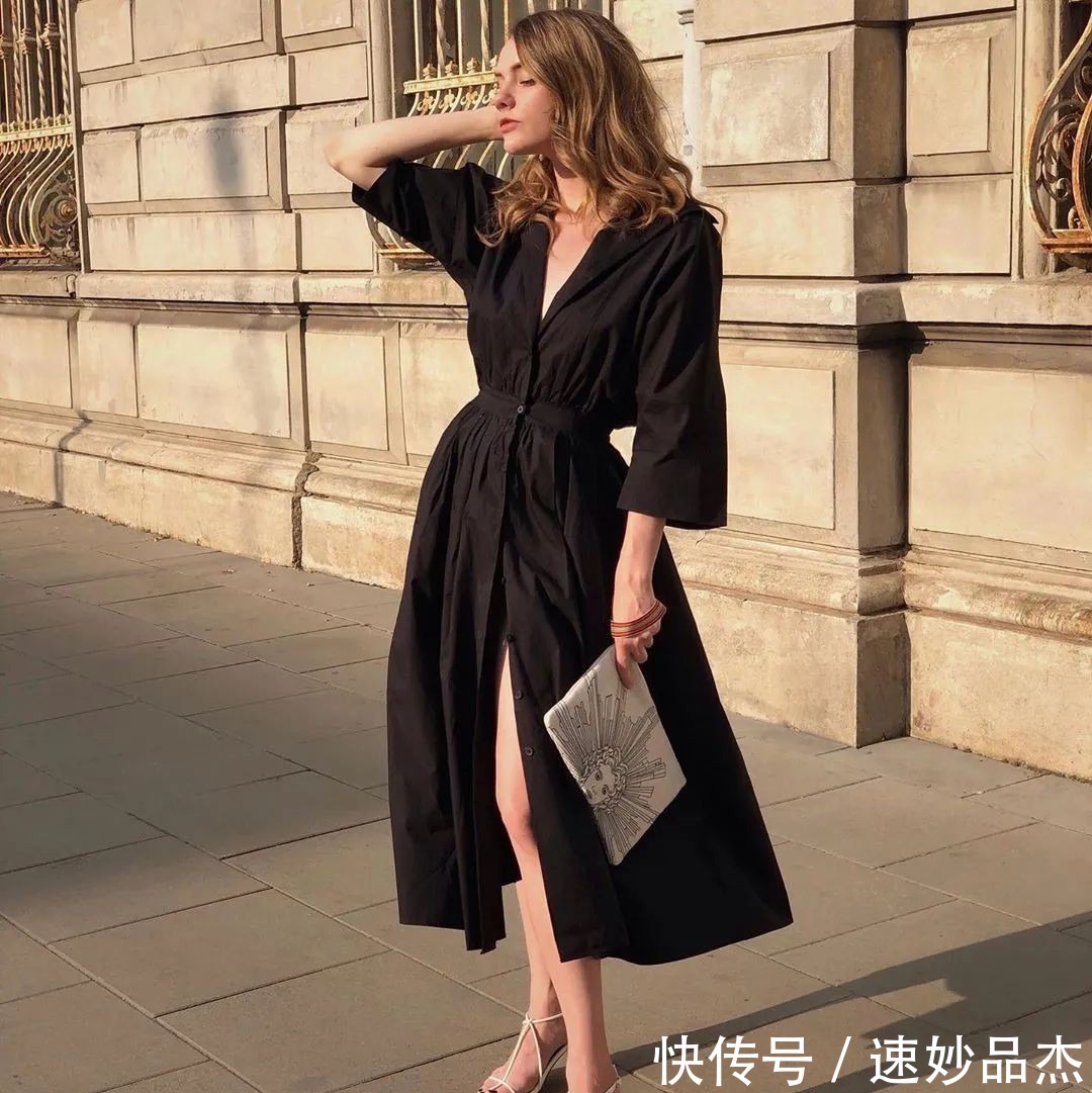 尖头|讲真的,穿裙子时,最好别配小白鞋了,试试这几款鞋子,真显高