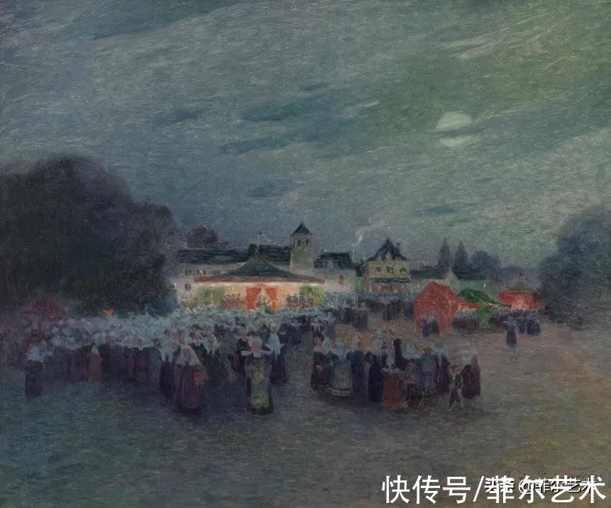 印象派$法国后印象派画家?费迪南德·洛恩·杜·普伊高多油画作品欣赏