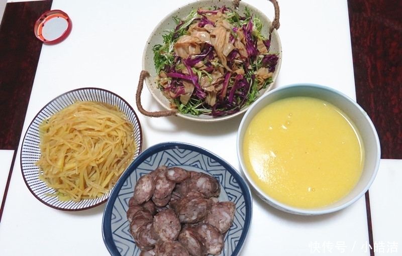 肠衣|过年吃腻了大餐,在家自己准备了3道家常菜,女儿说这样吃舒服!