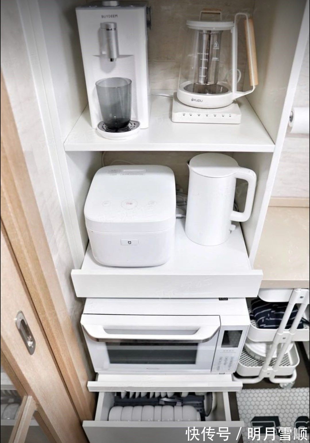 电器|我家3㎡小厨房，紧凑却不拥挤，能装下所有厨房电器，邻居超羡慕