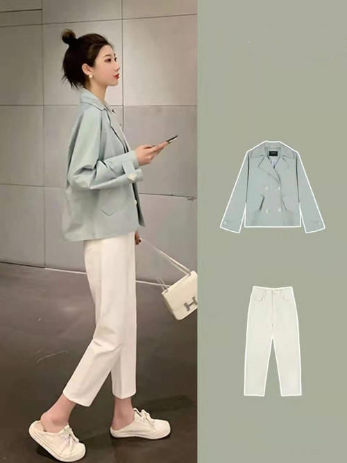 春季穿搭就要与众不同，多加1件外套，温度风度两不耽误
