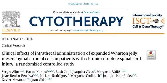 患者|最新临床：间充质干细胞帮助10名脊髓损伤患者改善病症