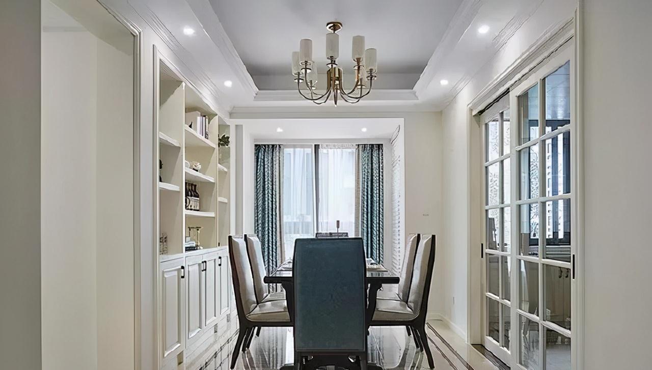 石膏板|美式风新房装修完工,入户就被玄关所迷住,整屋装修真的超大气