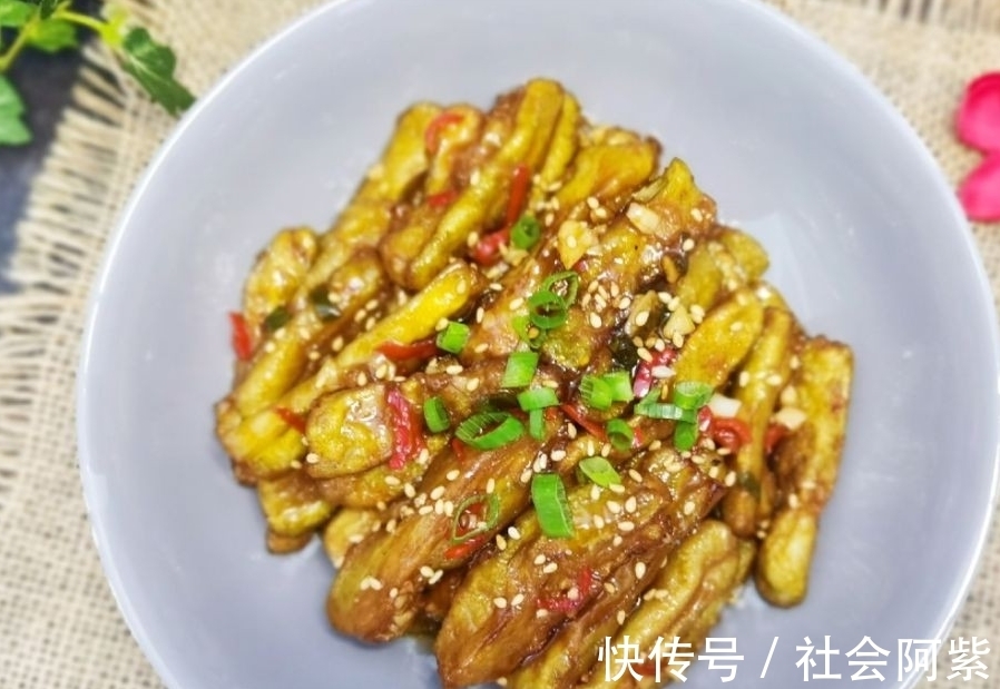 茄条|糖醋茄子好吃,2次放醋是关键,出锅喷儿香,真解馋