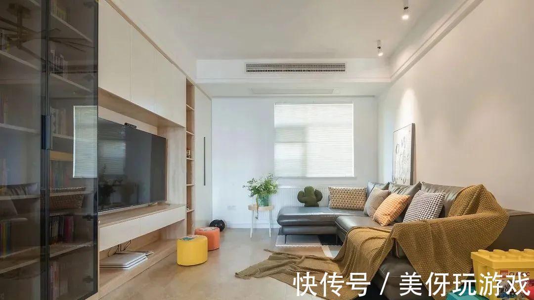 三口之家|103㎡新房装修,阳台并入客厅,整体宽敞大气!