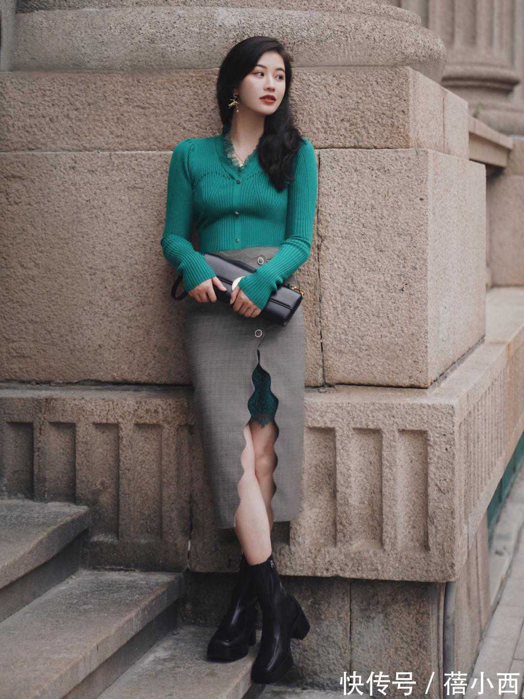 高跟鞋 开春不会穿?选择这4条半身裙就够了,简约高级还时髦,照穿就行