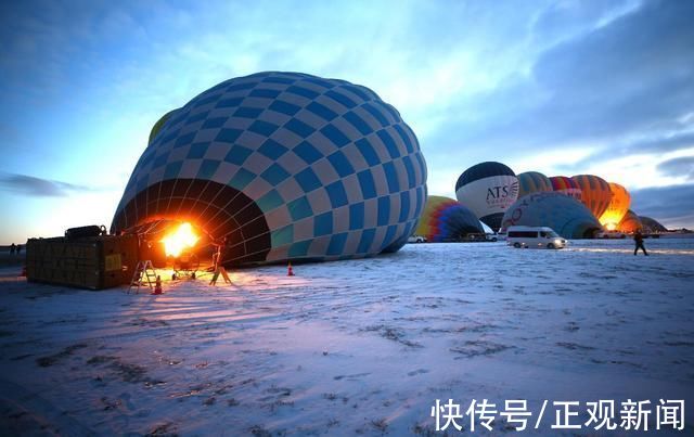 幻景|冬日幻景:土耳其山谷雪后升起缤纷热气球