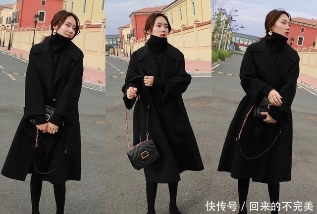 驼色|冬天女人大衣别瞎买,凑齐4个颜色就够了,时髦洋气特有范!