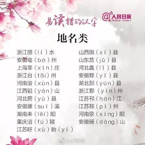 再也不怕闹笑话！易读错的字词表，大人小孩都能用