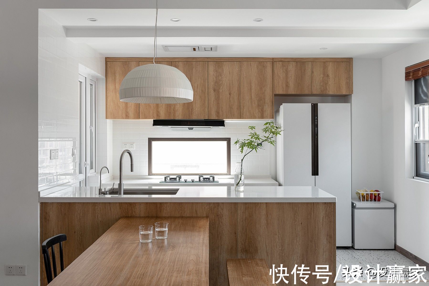 三口之家|108㎡简约平层，温馨的日式小清新，生活工作两不耽误