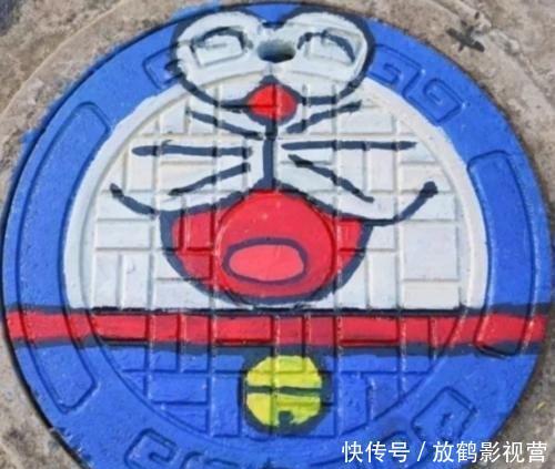 井盖|美术生“井盖”上面画动漫,皮卡丘不算经典,图4蓝忘机无人敢踩