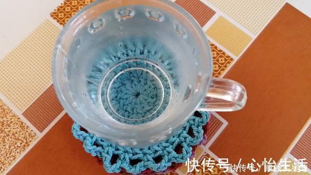 茶桌加只小毛线垫，档次提一大截，只要5分钟就钩织完