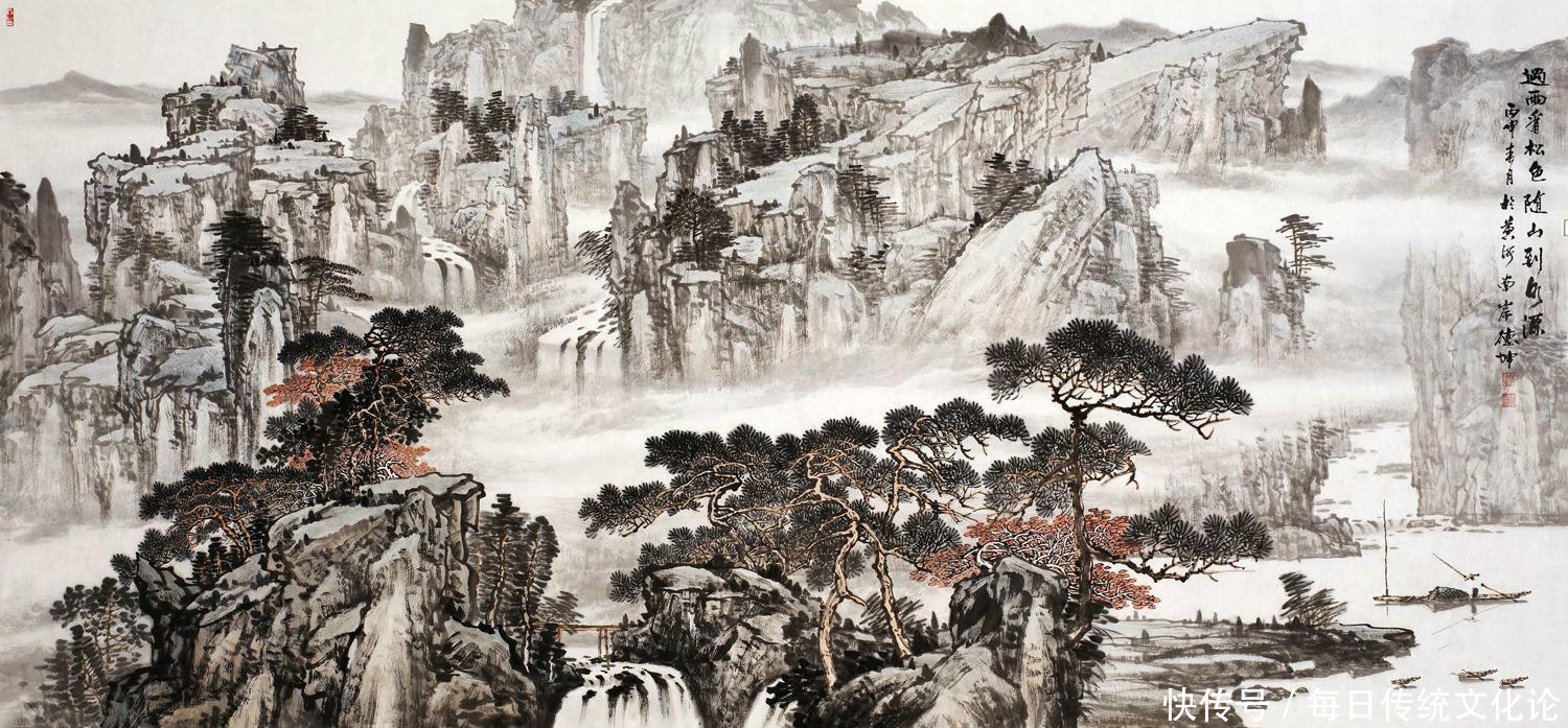 林德坤国画山水画精品 点亮家居生活