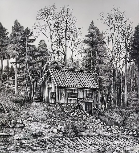 olivia@全球最“抠”美女画家,用一支2元针管笔惊艳世界