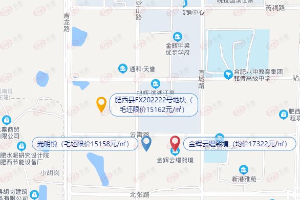 金徽飞龙控股竞得肥西FX202219号地块，总价约0.96亿元|土拍快讯| 起始地价