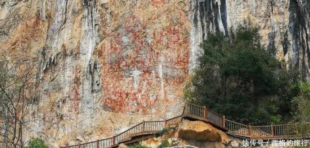 古老|被誉为壮族文化瑰宝,以其古老神奇而闻名中外,左江花山岩画