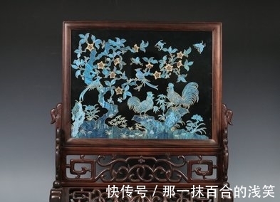 点翠花鸟$旧藏,点翠花鸟“官上加冠”插屏