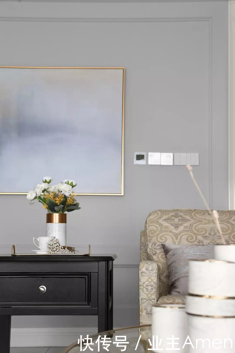 轻奢风格|大房型想设计美式轻奢风格,187平的大平层这样设计,优雅高品质