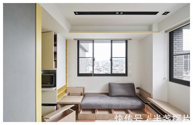 空间|40㎡两房一厅,全屋打满柜子,称得到上小户型“教科书”式设计!