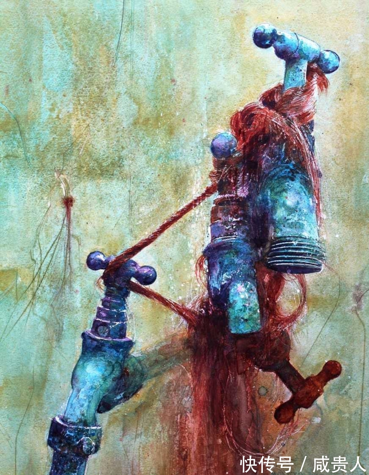 大卫·波克森@看着他的作品,内心会有一种莫名的震撼——水彩大师大卫·波克森