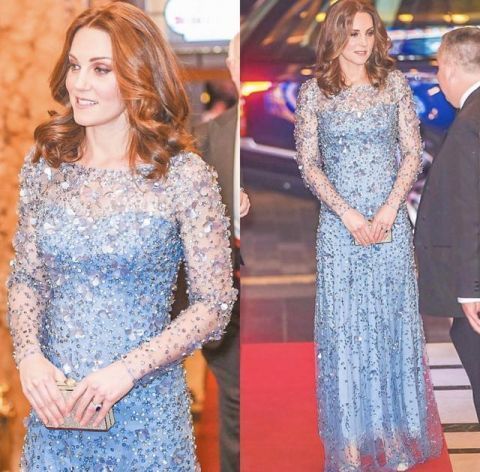 凯特王妃闪光时刻英国王室最优雅的女人,穿上高定礼服仙气飘飘