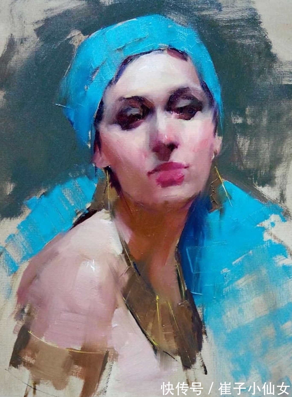 库里@用画笔展现东方魔力的女艺术家——库里和她的女性题材画作