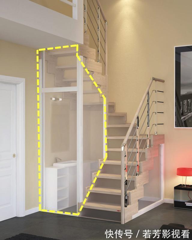 玻璃|谁想到楼梯下还能这么改?玻璃封成个“室内阳光房”,多5㎡收纳