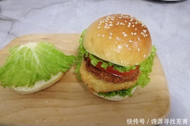 好吃|汉堡这样做,简单快手,一口下去满满都是料,比外卖好吃多了
