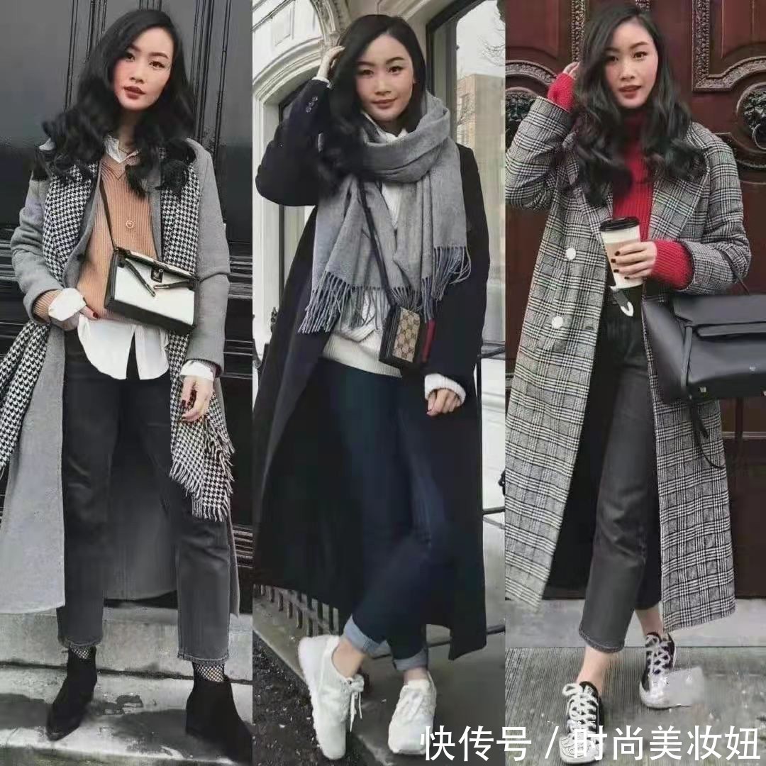 紧身裤 这是我见过最实用的大衣穿搭,高级时髦还保暖,建议收藏