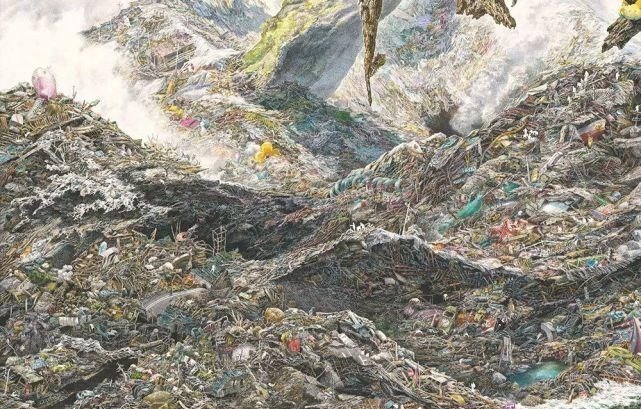 幅画!一幅画画了3年,细到要用放大镜,他把钢笔画玩到了极致