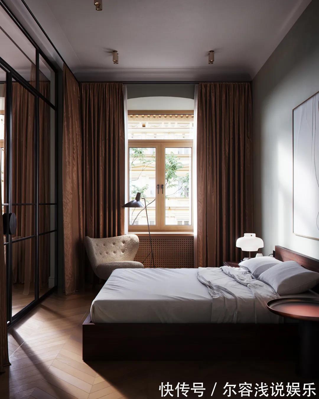 隔断|她买下48㎡小公寓,将墙全拆除,用玻璃做隔断,美翻