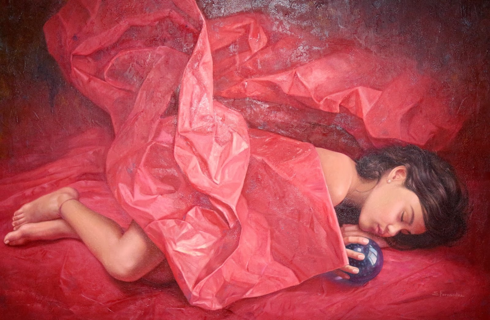 西班牙!西班牙艺术家 索莱达画中的女性,美丽动人!