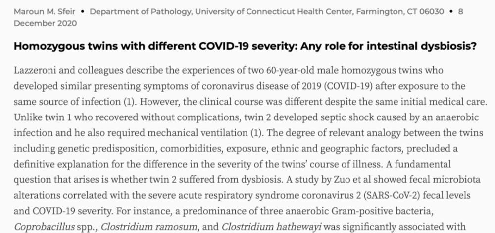 新冠|医学界爆炸性病例：同卵双胞胎感染新冠，弟在鬼门关，哥轻症无碍