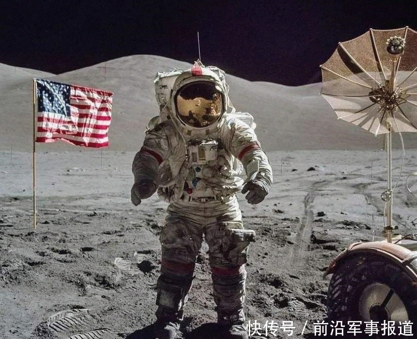 五星红旗月球升起,网友再次质疑美国国旗,嫦娥之父道出登月真相