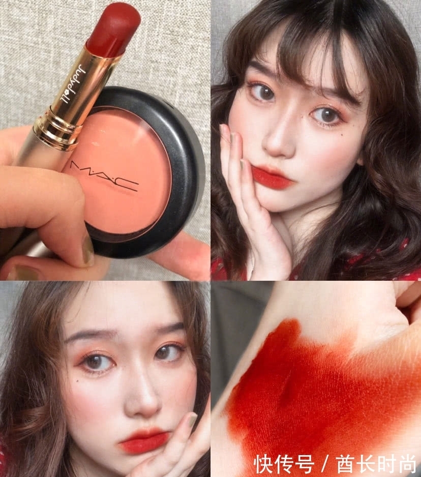 试色 这支甜橙复古雾面感的口红美炸了,试色根本承受不住好吗