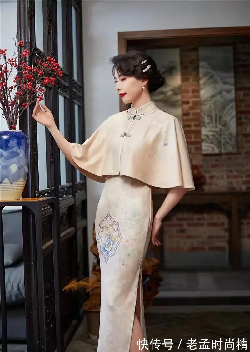 斗篷|新品旗袍搭配斗篷,走的就的优雅高贵气质路线,走到哪都是焦点!