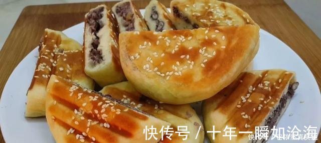 创意|1斤红豆，3勺面粉，擀一擀烙一烙，做出创意烧饼，比面包香甜好吃！