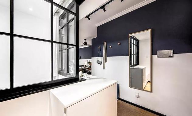 贴瓷|69㎡小户型的“逆袭”,变身3室2厅阳光房,色彩搭配精致出彩