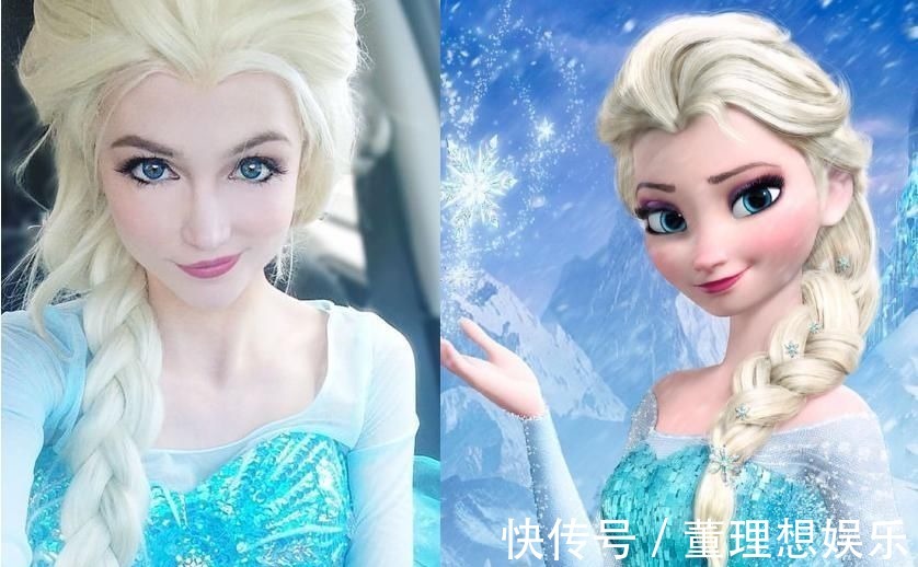 安娜|最还原的迪士尼公主cos,灰姑娘一眼万年,安娜其实是画出来的