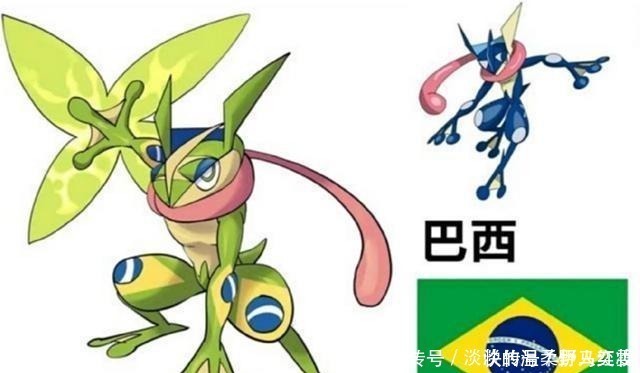 小智|甲贺忍蛙COS国家队日本耍大刀,芬兰版很高冷,中国的最有特色