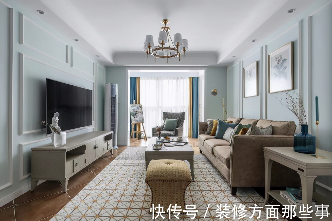 三居室|100平美式风三居室,给即将上学的女儿创造一个轻松愉快的环境