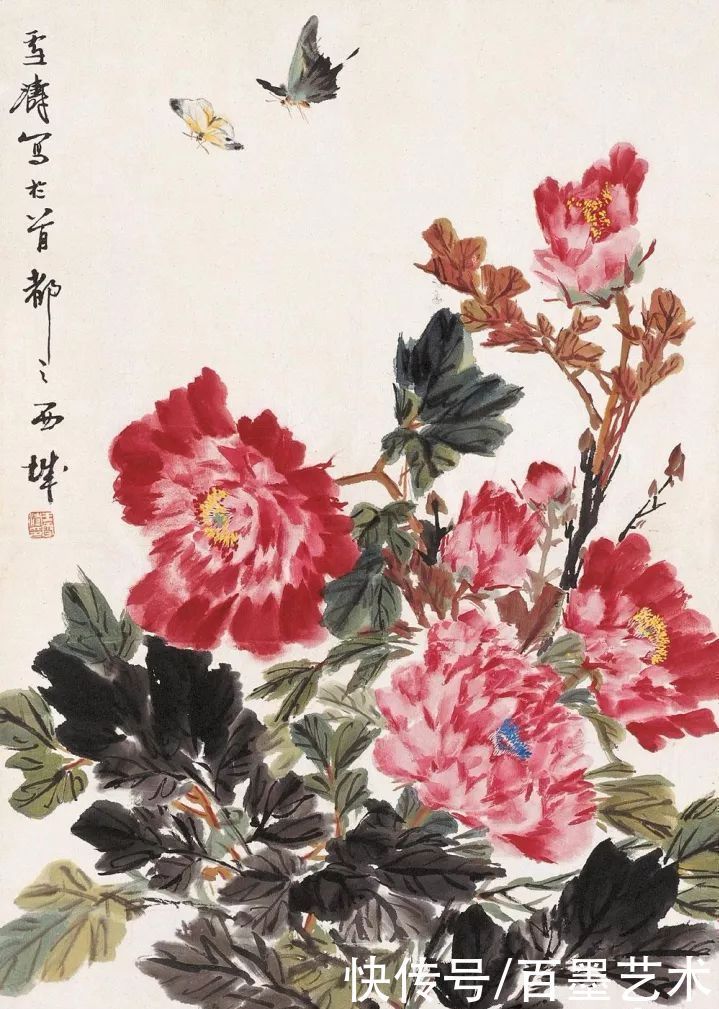 小写意|唯有牡丹真国色！小写意牡丹画150幅，美醉了