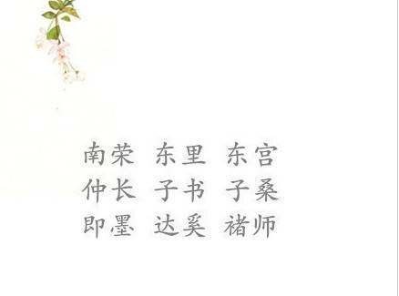 复姓|《百家姓》中极具古风味儿的四大复姓,最后一个小说中常用!