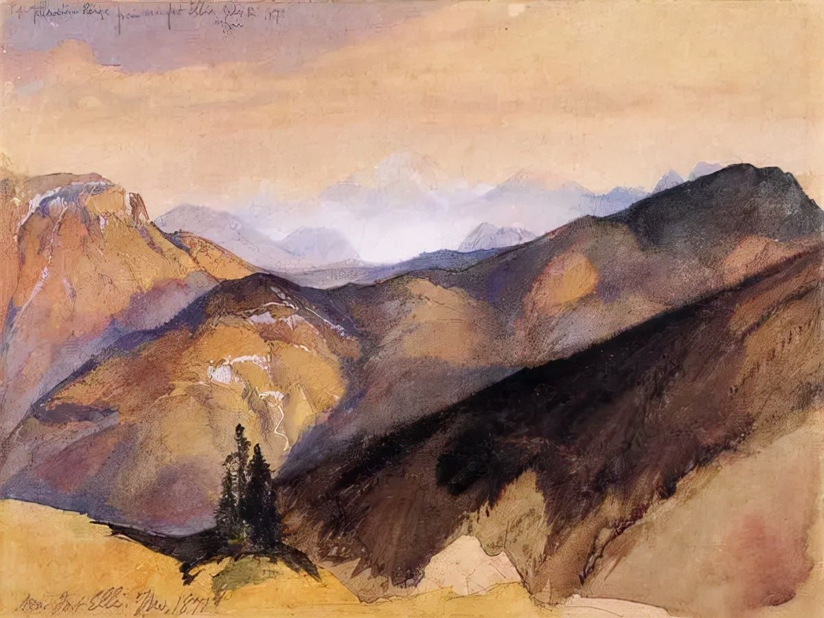 科罗拉多大峡谷@风景画家和蚀刻家托马斯·莫兰的精典油画作品