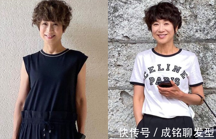 卷发|女人过了五十岁,烫头发要记住这“三不要”,土气显老又没气质